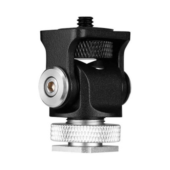 Versatile Monitors Mount with Cold Shoe Tilts Adjustable Brackets ABS & Metal for Enhancing DSLR Camera Taking Experience