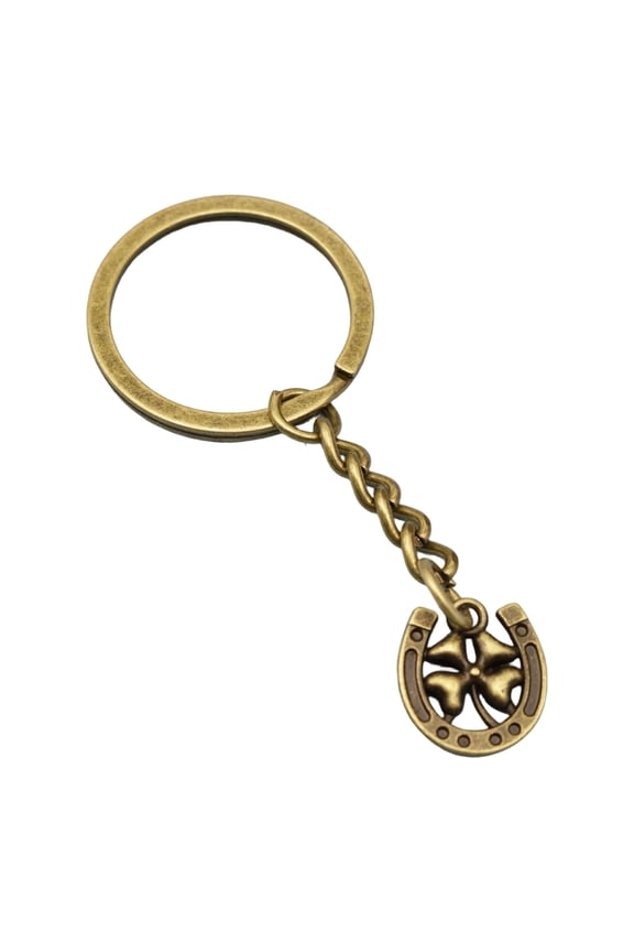 Versatile Multi Purpose Keychain Accessory For Car Keys And Bags Four Leaves Clovers And Horseshoe Designs For Good Luck
