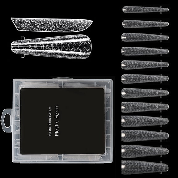 Versatile Nails Forms Set for Solid Gel Full Cover Molds in 12 Sizes Extension Suitable for Nails Art Enthusiasts