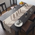 thumbnail image 1 of Versatile Neutral Boho Design Table Runner - Cotton or Polyester, 1 of 5