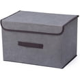 thumbnail image 1 of Versatile Non-Woven Fabric Folding Storage Box - Multi-Purpose, Dust-Proof, and Foldable Clothing Organizer, Grey, 1 of 6