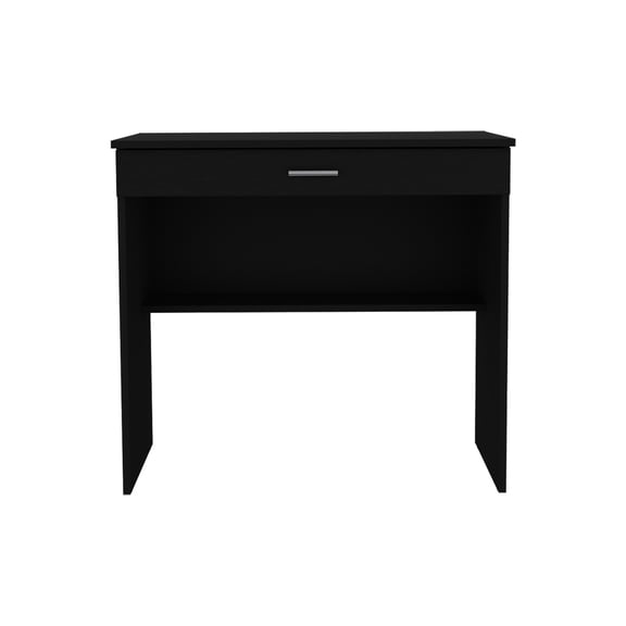 Versatile Office Desk In Black For Professional And Home Environments With Construction Large Storage Capacity