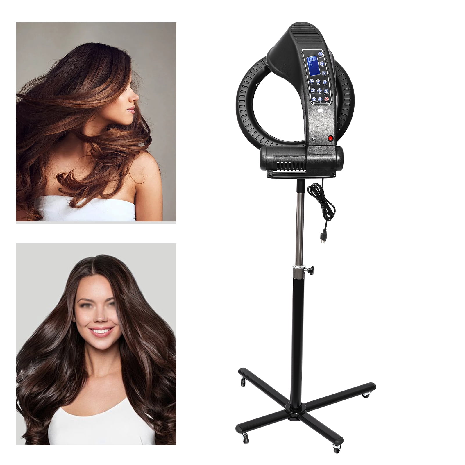 Versatile Orbiting Hair Dryer, 110V US Standard, 55.12-64.96in Height Adjustment, Safe Neck Distance Design, Best for Salon, Spa & Mobile Hair Services