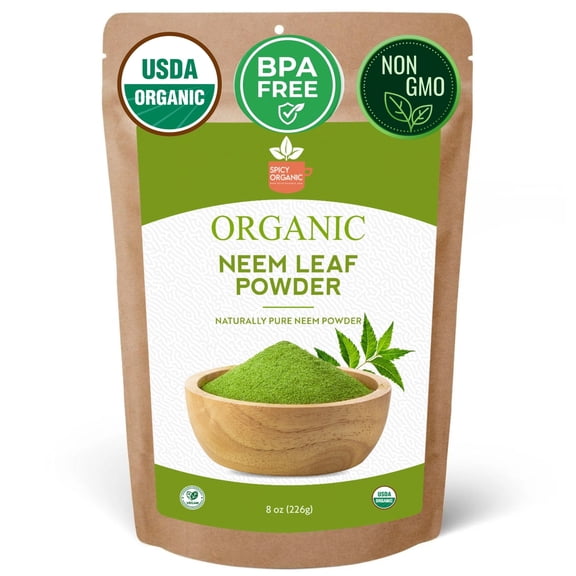 Versatile Organic Neem Powder- Certified USDA Organic - Nature's Answer for Healthy Skin, Teeth, and Hair