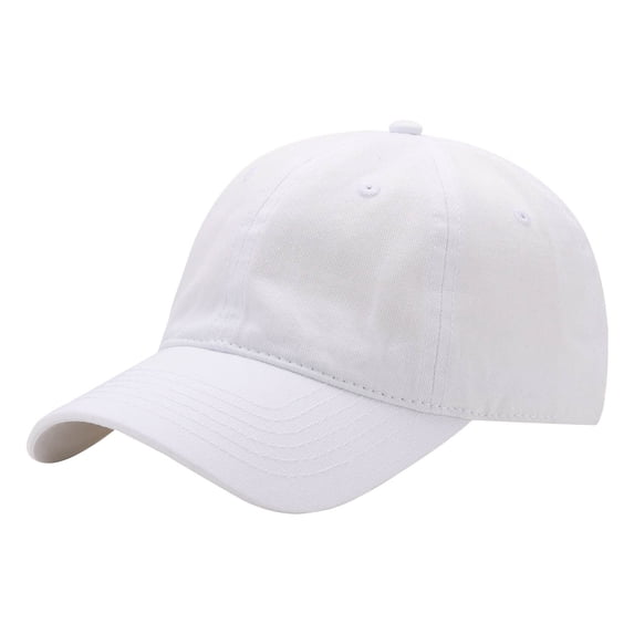 Versatile Outdoor Casual Baseball Cap For All-Season Wear With Curved Brim And Adjustable Strap Ideal For Home And Casual Activities White