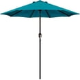 Versatile Outdoor Patio Umbrella with 8 Robust Ribs, Featuring Push