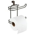 thumbnail image 1 of Versatile Over-the-Tank Double Layer Toilet Paper Holder - Bathroom Storage Dispenser with Space-Efficient Design for Home Organization - Black, 1 of 4