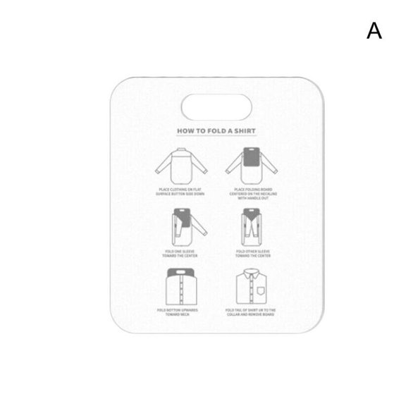 Versatile PP Clothes Folding Board For Home Laundry And Storage With Ring Hole Design