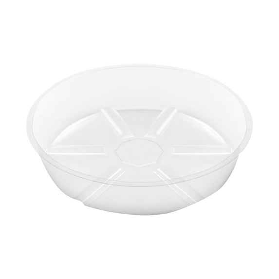 Versatile Plastic Planter Tray with Deep Saucer, Stabilized for Indoor & Outdoor Use, Ideal for Windowsills, Desks & Balconies, Efficient Water & Soil Management, 6"