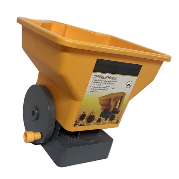 Versatile Portable Garden Seeder For Efficient Spreading Of Fertilizers Salt Seedling Manual Crank Adjustable Large Capa