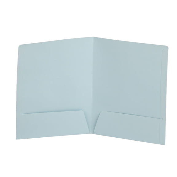 Versatile Presentation Folders, Seafoam Blue, Two-Pocket, Textured Paper, Letter Size, Wear Resistant For Business Card Holder, Perfect For Office And Home Use