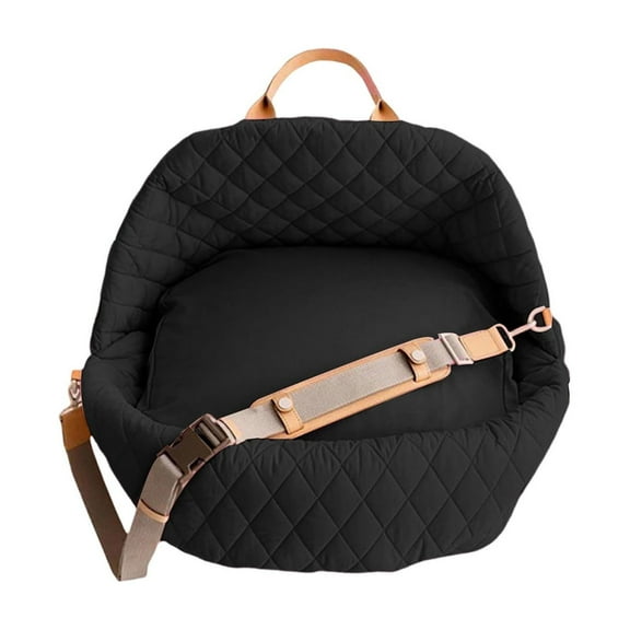 Versatile Quilted Convertible Handheld Tote for Small Dogs and Cats Portable Travel Bed with -Functional Design