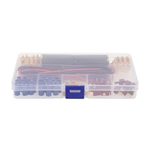 Versatile RC Connector Assortment Kit Multiple Connector Types Heat Shrink Tubes for RC Cars, Trucks, and FPVs