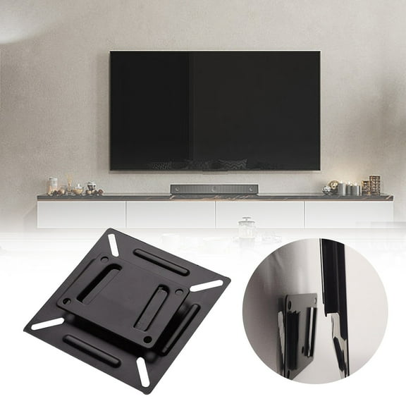 Rack Wall Mount Bracket for LCD LED TV and Computer Screens Adjustable Tilt and Swivel Holder for 12-24 Inch Flat Screens