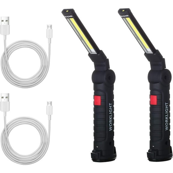 Innovative Led Worklight, Ultra Bright CoB Work Lights With 5 Modes & Strong Magnetic Base 360 Rotary For Garage Home Outdoor, Portable & Lightweight