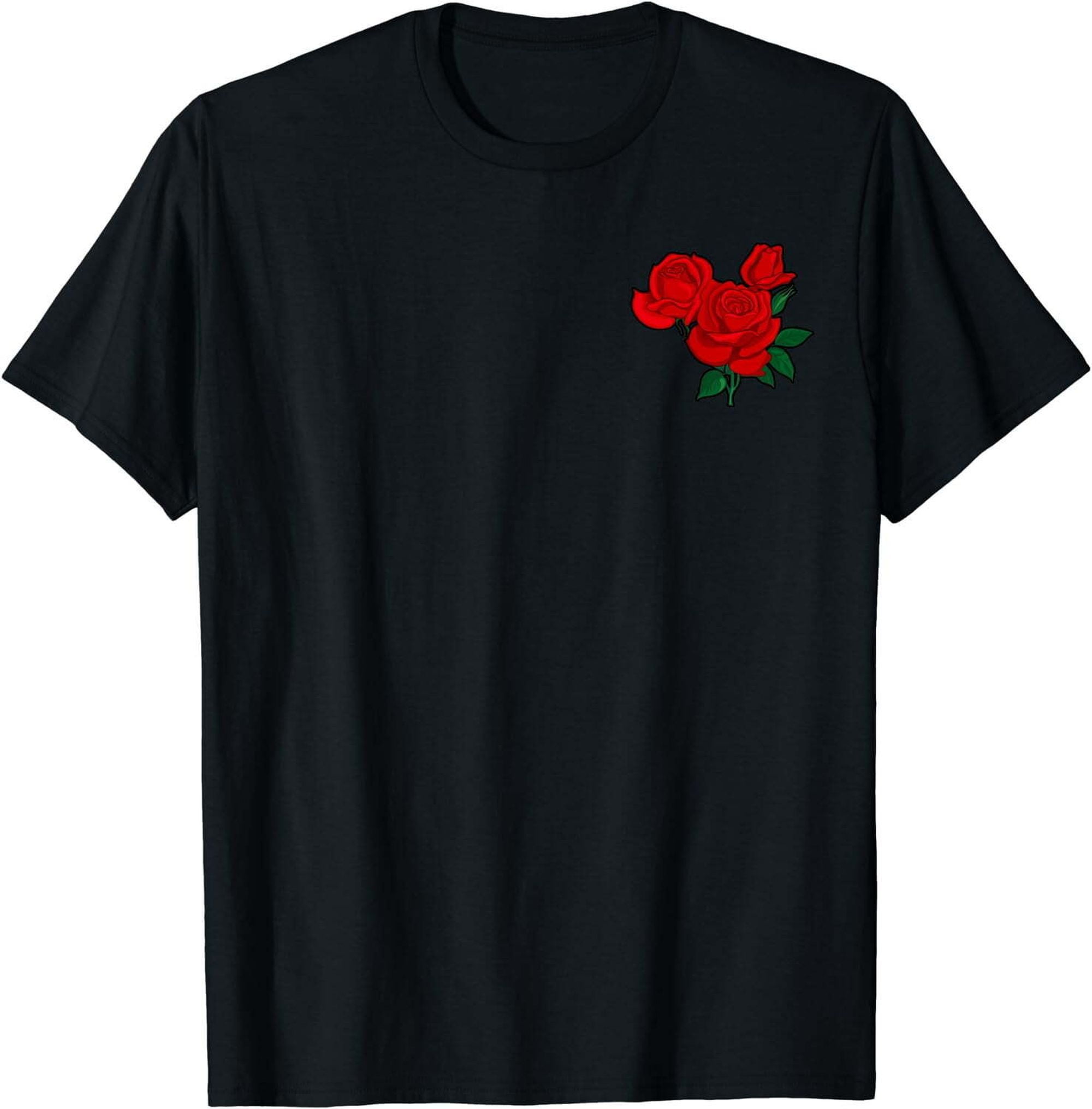 Versatile Red Rose T-Shirt: A Timeless Floral Design for Everyone ...