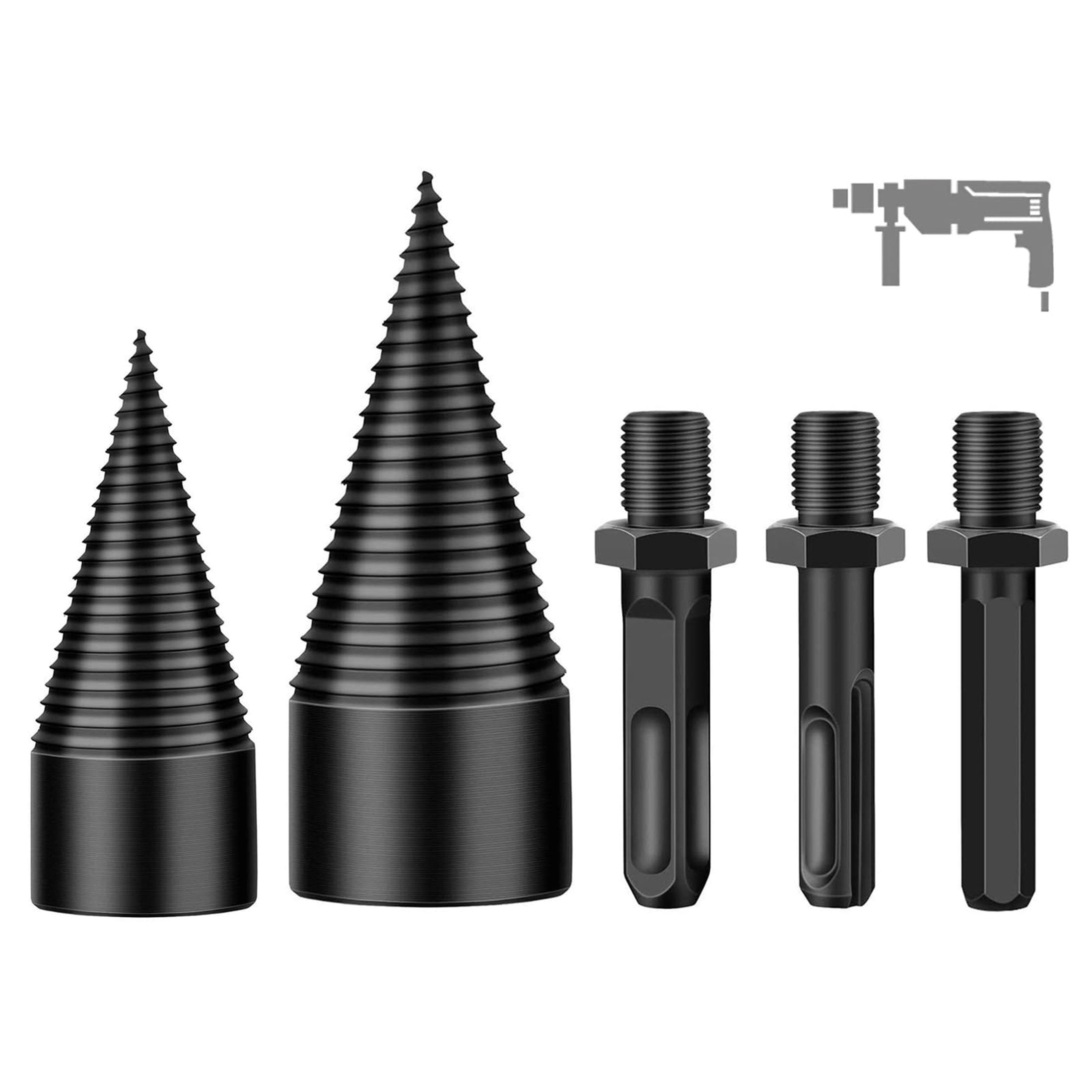 Versatile Removable Wood Log Splitter Drill Bit for Electric Tools ...