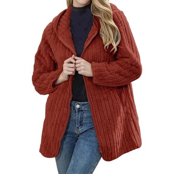 Versatile Reversible Hooded Jacket for Everyday Wear Lightweight Cozy Open Front Cardigan Outerwear for Spring and Fall Women's Bomber Jacket Casual Coat