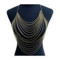 thumbnail image 1 of Versatile Rhinestone Chest Chain Multi Layer Design Lightweight Body Chain Women Statement Body Accessory, 1 of 6