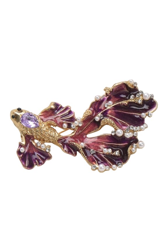 Versatile Rhinestone Fish Pin for Daily Wear to Formal in Stylish Designs
