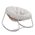 thumbnail image 1 of Versatile Rocking Chair with Rust-Proof Steel & Water-Resistant Cushion for Patio & Home, 1 of 5
