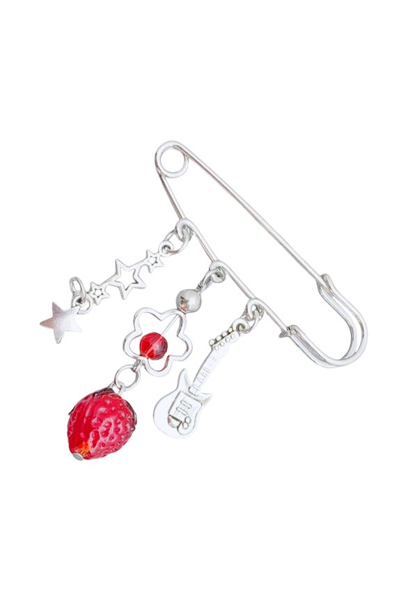 Versatile Safe Pins Charm Removable Designs Portable for Accessories Sturdy Bead and Alloy Materials