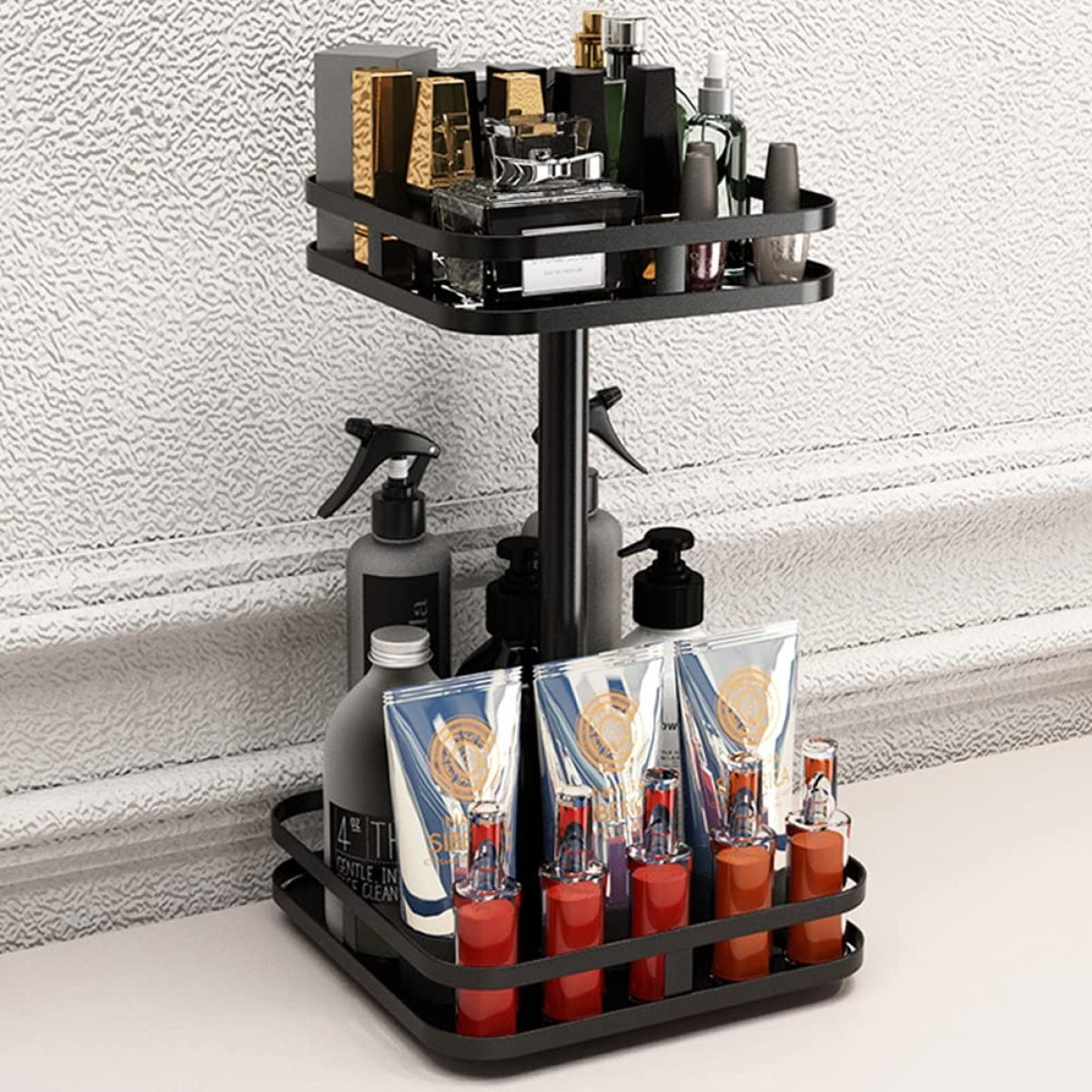 Salon Racks For Office Versatile Salon Workstation, Lazy Susan Spice Rack Adapted For Salon ...