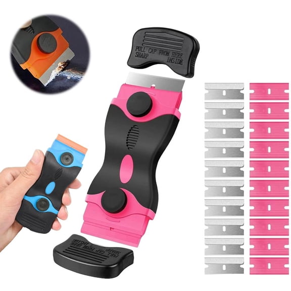 Versatile Scraper for Glue, Sticker, and Paint Removal - Durable Plastic Blade