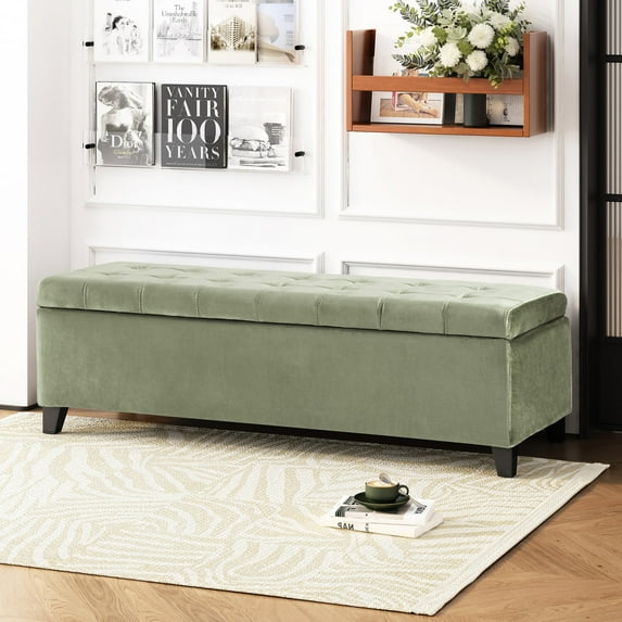 Versatile Seating - Use This Ottoman as Extra Seating or Storage Space