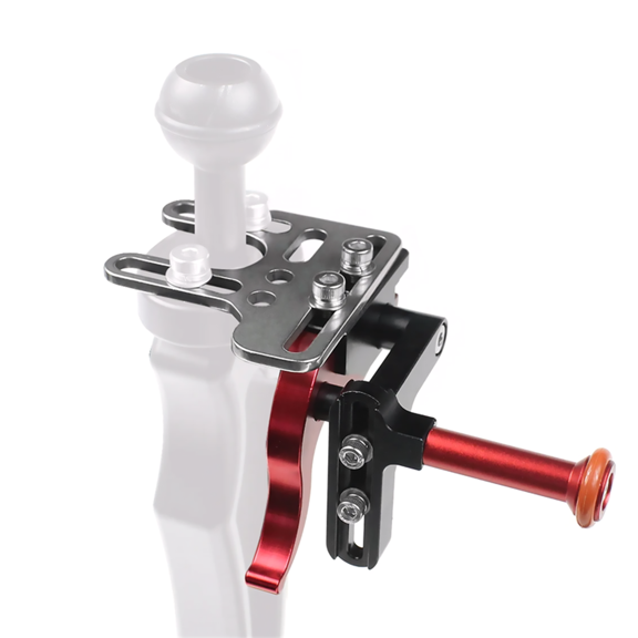 Versatile Shutter Trigger Rod for Sports Cameras, Aluminum Alloy, 117MM*51MM for Easy Triggering and Stable Connection