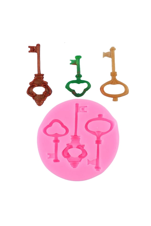 Versatile Silicone Key Charm Mold Artistic Hobbyist Tool For Home Crafting And Distinctive Keychain Creations