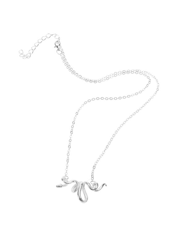 Versatile Snake Necklace Accessory Fashionable Coiled Serpents Necklace Neck Jewelry for Modern Wardrobe Enhancement