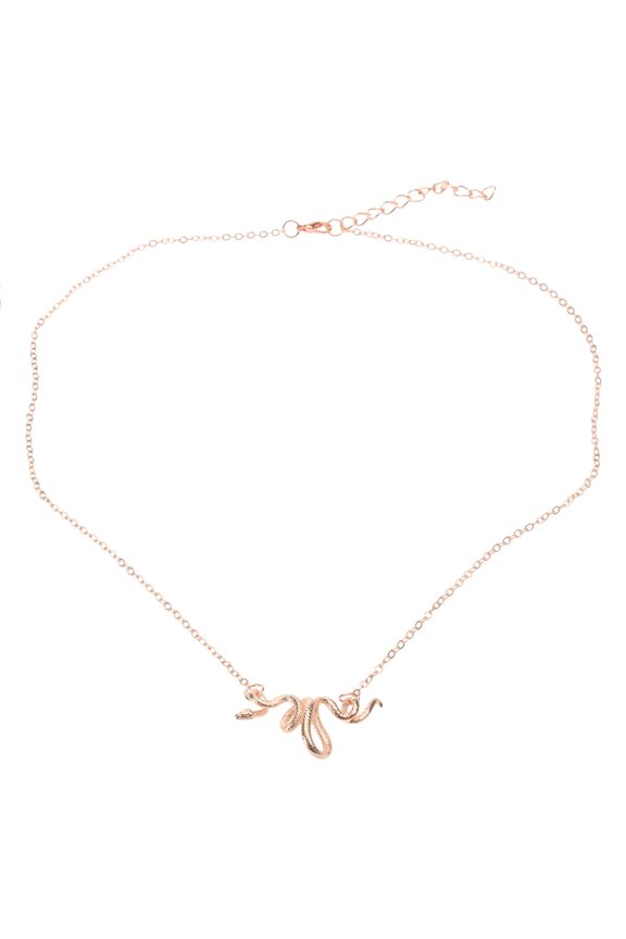 Versatile Snake Necklace Accessory Fashionable Coiled Serpents Necklace Neck Jewelry for Modern Wardrobe Enhancement