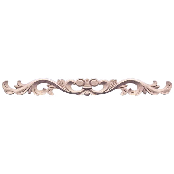 Versatile Solid Wood Appliques Floral Carved Molding Decorative Accent For Ceiling Border Furniture Wall Cabinet Design
