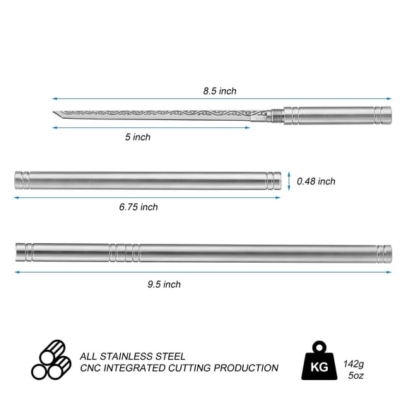 Versatile Stainless Steel Pocket Tool with Solid Handle - Ideal for Diy Projects, Survival Gear, Outdoor Adventures, And Kitchen Use, Durable And Portable, 2 Utility Knife
