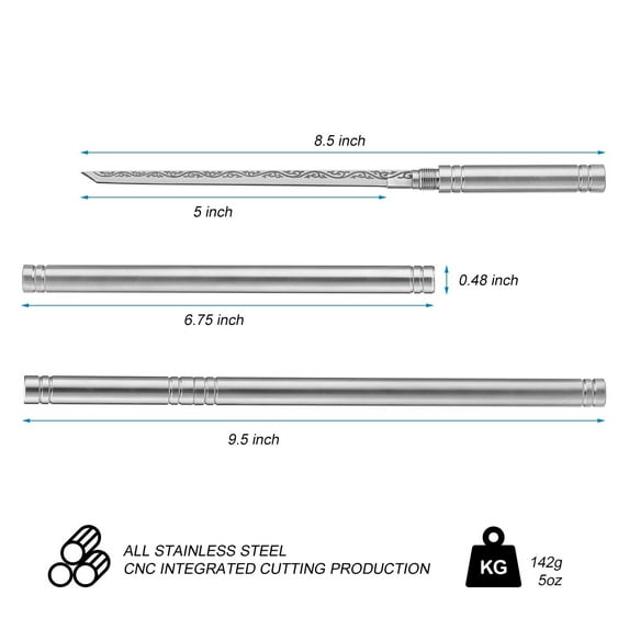 Versatile Stainless Steel Pocket Tool with Solid Handle - Ideal for Diy Projects, Survival Gear, Outdoor Adventures, And Kitchen Use, Durable And Portable, 2 Utility Knife