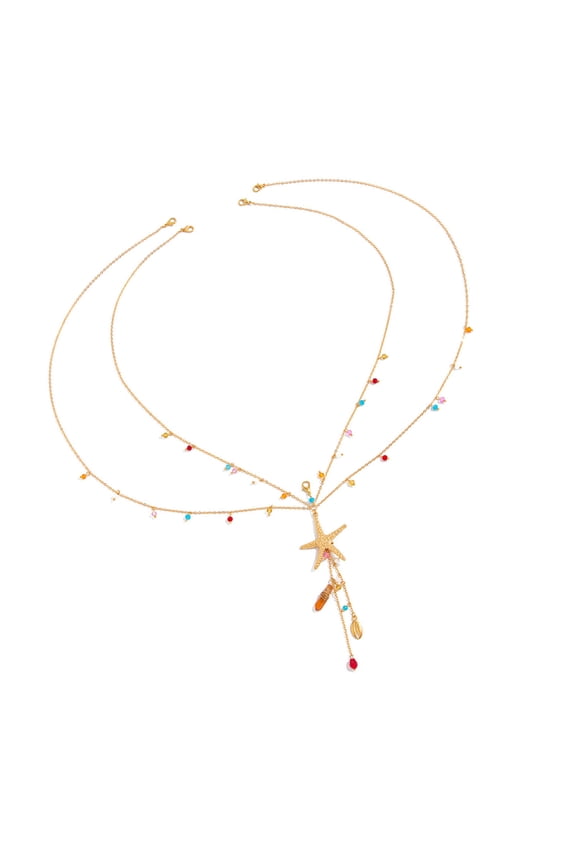 Versatile Starfishes Charm Swimsuit Accessory With Adjustable Length Easy to Wear Pendant Chain For Women Swimsuits