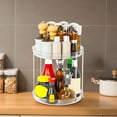 thumbnail image 1 of Versatile Storage Solution, Multi-functional Rotating Rack, Space-Saving Kitchen Organizer, Efficient Seasoning Rack, Easy to Clean Turntable Display for Home, 1 of 7
