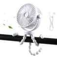 thumbnail image 1 of Versatile Stroller Fan with 3600mAh Power Bank, Flexible Tripod, USB Rechargeable, 3 Speeds portable fan for Travel, Baby Pram, Car Seat, Bedroom, 1 of 8
