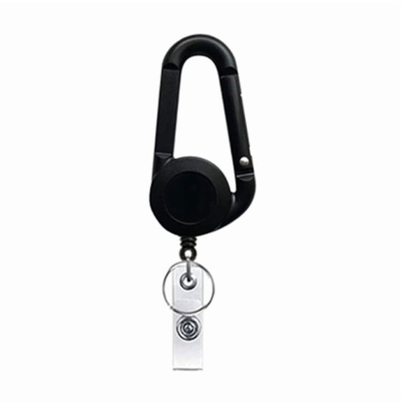 Colorful Sturdy Plastic Easy Pull Keychain Practical ABS Materials Carabiner Clip for Keys and Phones Decoration