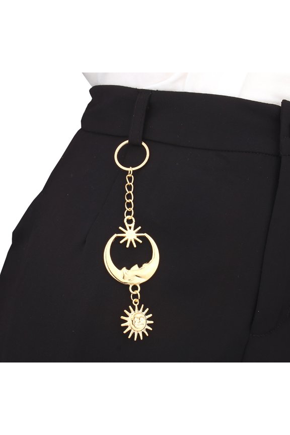Versatile Sun Keychain Trendy Bag Pendant Long Lasting Bag Charm Metal Exquisite Craftsmanship