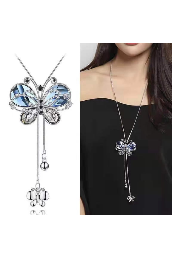 Versatile Sweater Chain, Light Luxury Long Necklace With Pendant - European American Style Tassels, Autumn Winter Accessory - Women, Sweater Wear, Daily Autumn Winter Use