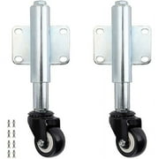 Versatile Swivel Gate Caster Wheel, 360  Rolling Spring Gates, Heavy-Duty Adjustable Gate Wheel For Wooden Gate And Fence, Designed For Automatic Height Adjustment And Easy