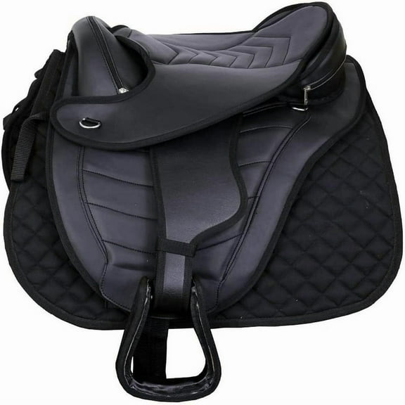Versatile Synthetic Treeless Saddle - Lightweight, Flexible & Ergonomically Designed"