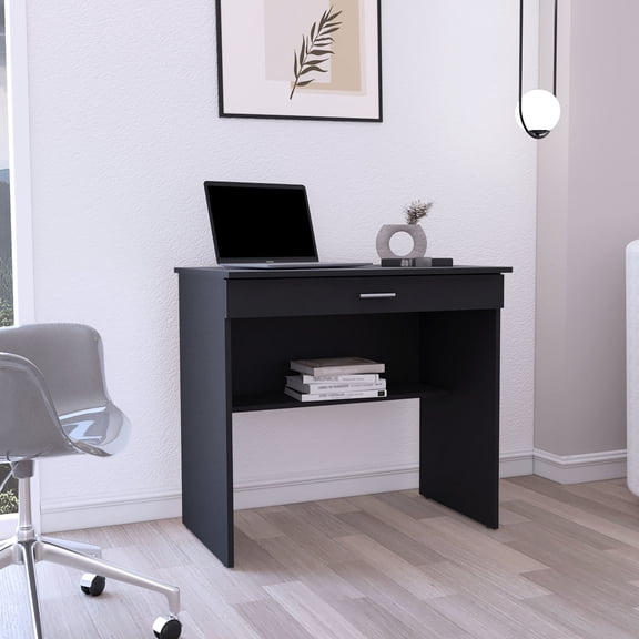 Versatile Task Surface - Office Desk with Drawer and Lower Shelf for Various Uses