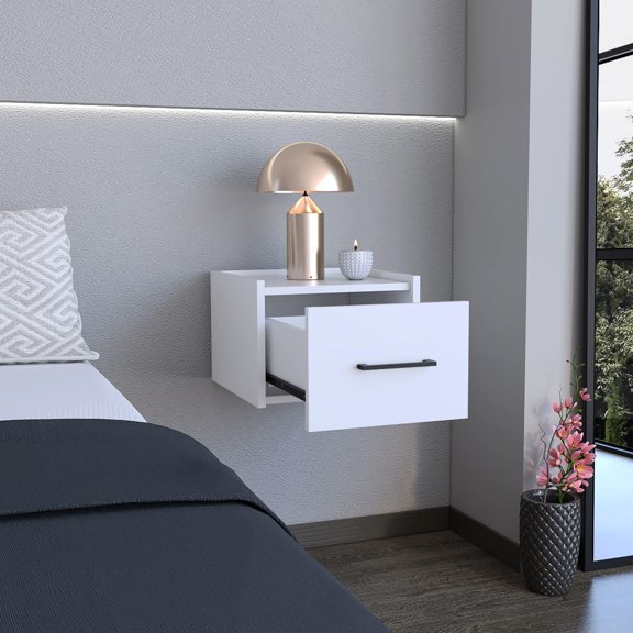 Wall-Mounted Convenience / Modern Bedroom Decor / Durable Wood Construction