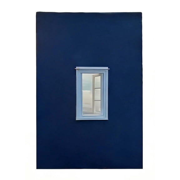 Versatile Travel Photo Frames, Window Props for Photography, for Landscapes, Portraits & Vacation Shots - White Window on Blue Background