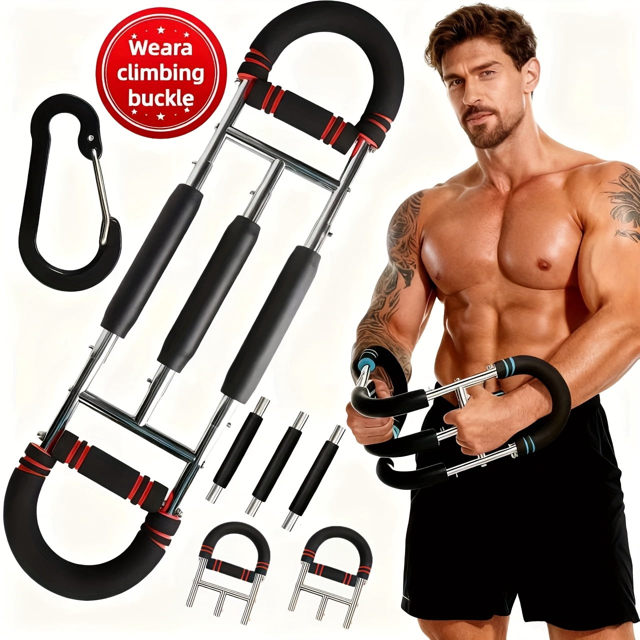 Versatile U-Shaped Arm Strength Training Tool, Chest Workout Gear ...
