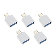5pcs Micro USB To Type C OTG Adapter For Seamlessly Device Connectivity