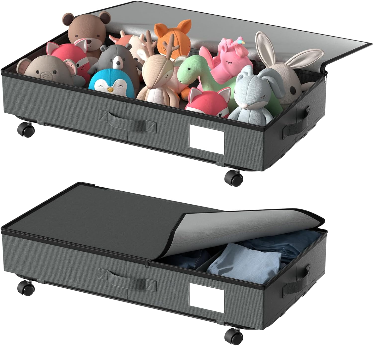 Versatile Under Bed Drawers with Wheels Convenient Storage Solution